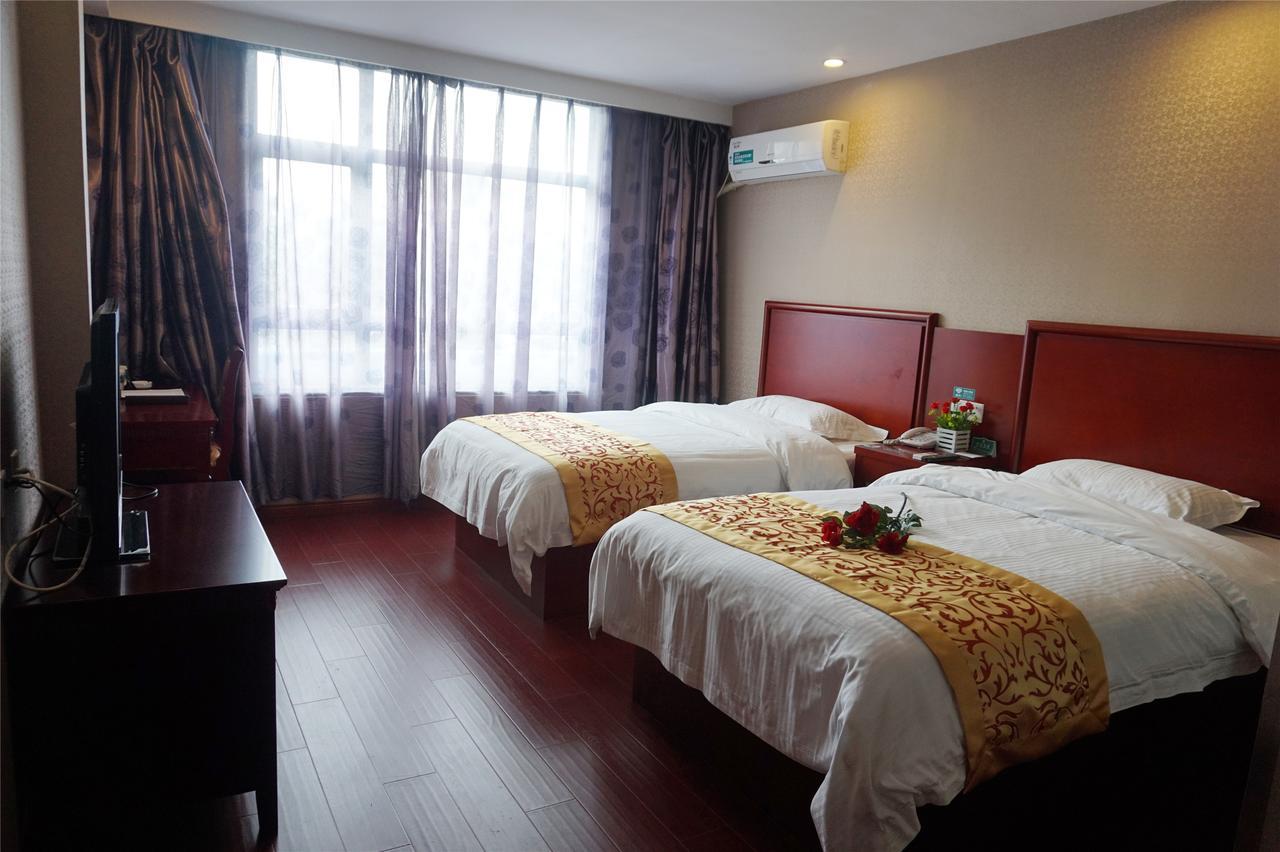 Greentree Inn Shandong Zaozhuang Shanting Jinkeguoji Yijiaren Business Hotel Exteriör bild
